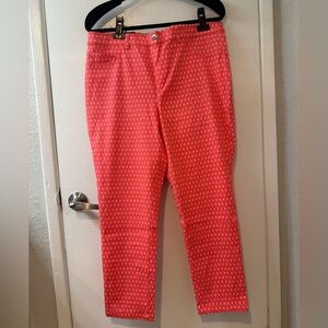 Coral Patterned Pants